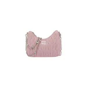 Matelassé Nappa Leather Shoulder Bag