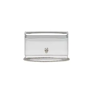 Women's Small Skull Bag in Silver