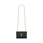 Envelope Small In Quilted Grain De Poudre Embossed Leather