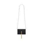 Kate Chain Wallet In Shiny Crocodile-Embossed Leather
