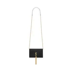 Kate Chain Wallet In Shiny Crocodile-Embossed Leather