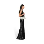 Women's Le Cagole Xs Shoulder Bag Dirty Effect In Optic White
