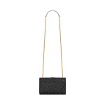 Envelope Small In Quilted Grain De Poudre Embossed Leather