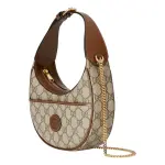 Half-Moon-Shaped Mini Bag With Interlocking Gucci