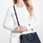 Marilyn Medium Saffiano Leather Satchel