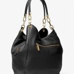 Lillie Large Pebbled Leather Shoulder Bag