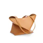 Puzzle Fold Tote In Shiny Calfskin
