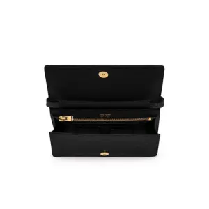 Shiny Stamped Crocodile Leather TF Mini Bag