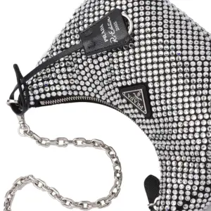 Prada Re-Edition 2005 Satin Bag With Crystals