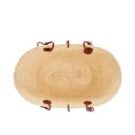 Anagram Basket Bag In Iraca Palm And Calfskin