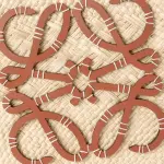 Large Anagram Basket Bag In Iraca Palm And Calfskin