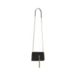 Kate Chain Wallet In Shiny Crocodile-Embossed Leather