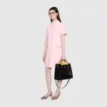 Gucci Diana Medium Python Tote Bag Black