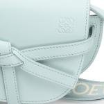 Mini Gate Dual Bag In Soft Calfskin And Jacquard
