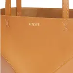 Puzzle Fold Tote In Shiny Calfskin